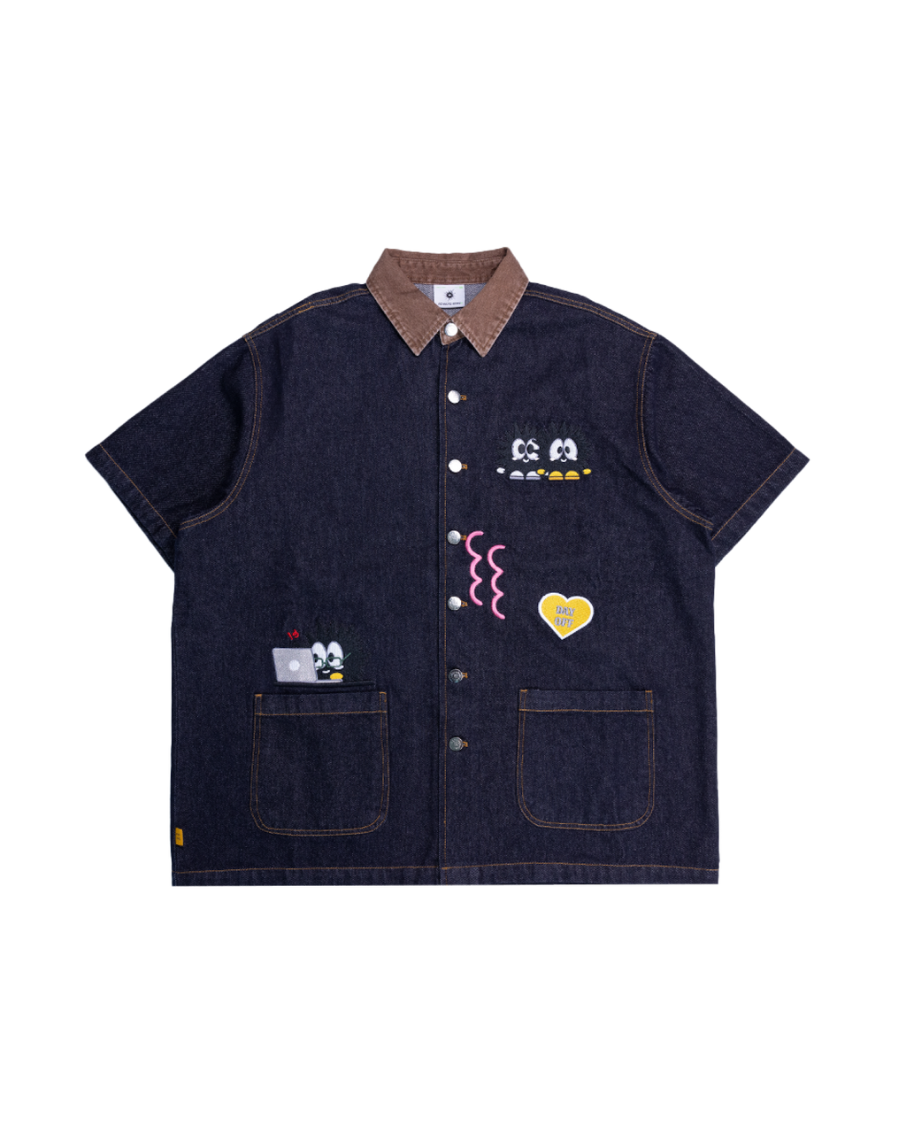 KEYNOTE | Workaholic Pocket Schedule Shirt Navy - SWAGANZ