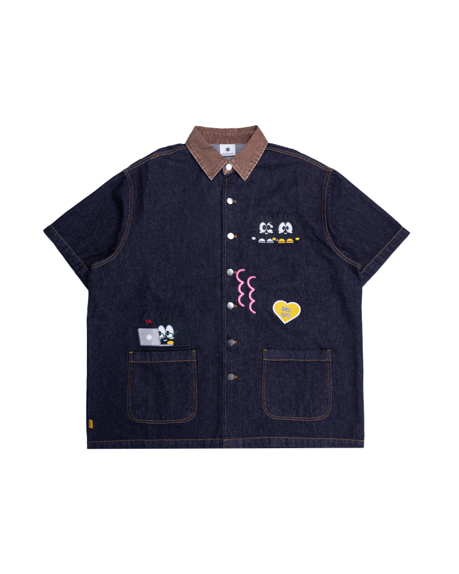 KEYNOTE | Workaholic Pocket Schedule Shirt Navy - SWAGANZ