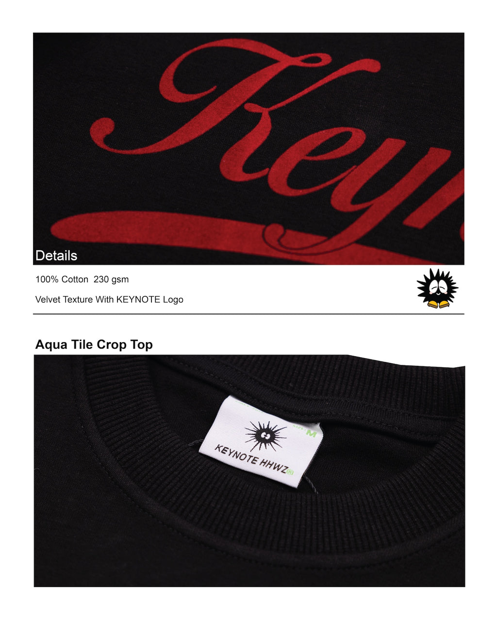 Soda Crop Top Black