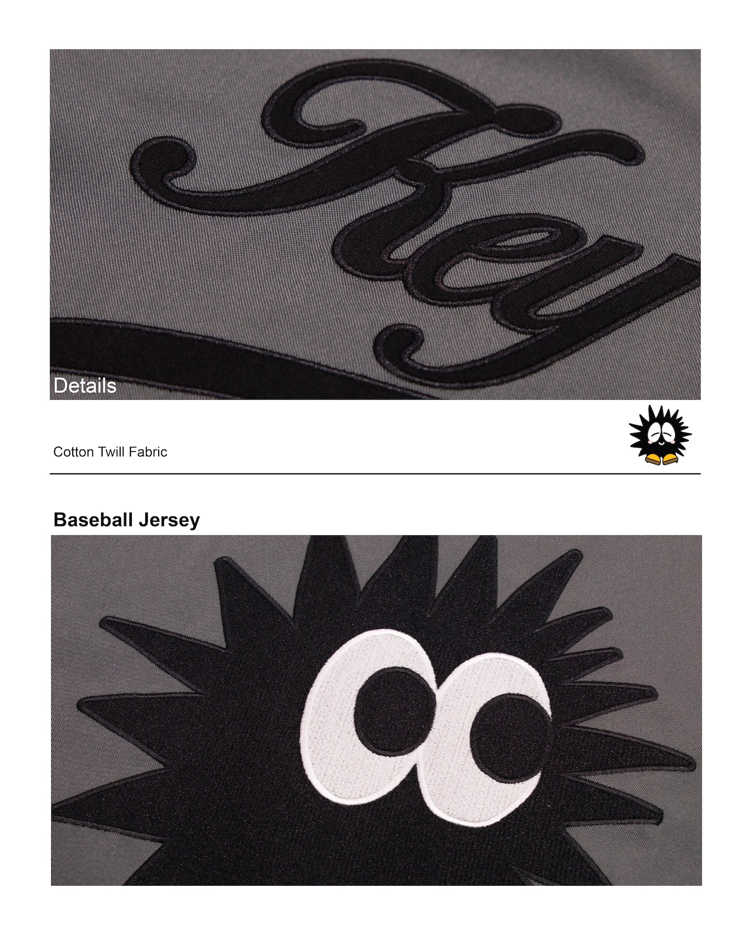 Baseball Jersey Grey