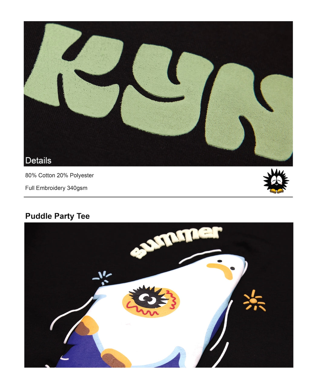 Puddle Party Tee Black