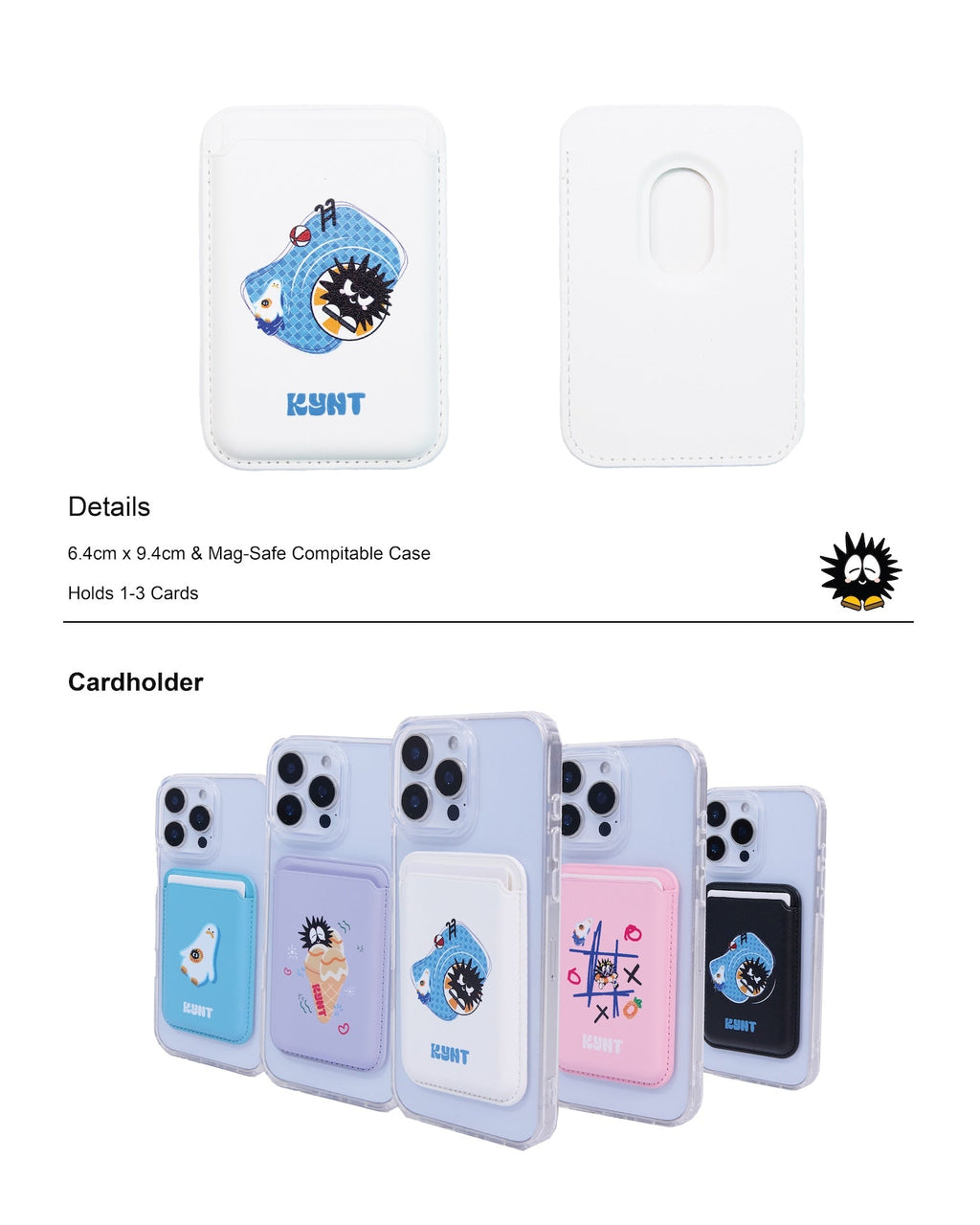 KEYNOTE | Floting Into Summer Snap-On Wallet White - SWAGANZ