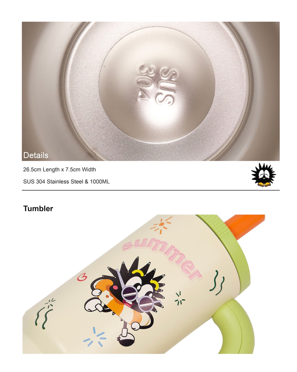 Sunny Tumbler Yellow