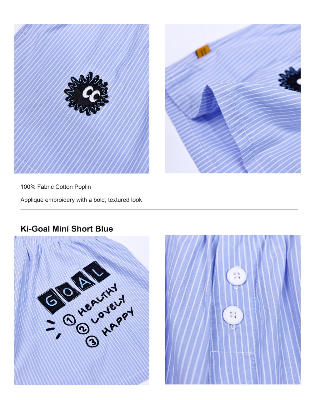 Ki-Goal Mini Short Blue