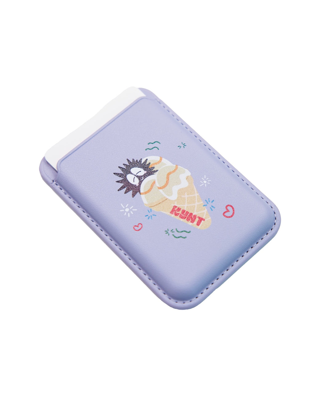 Melting Summer Snap-On Wallet purple