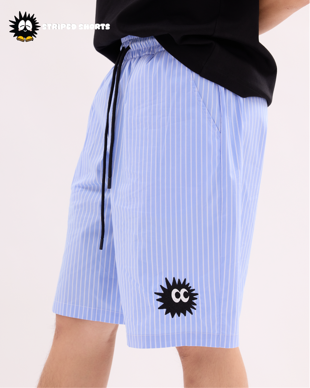Striped Bybrid Short Blue