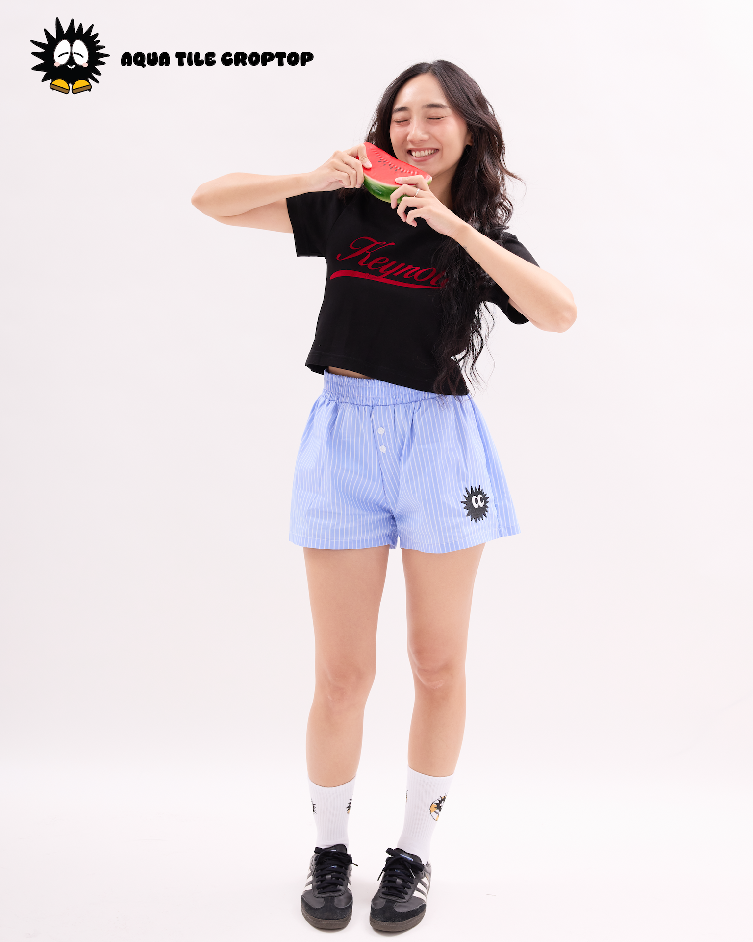 Soda Crop Top Black