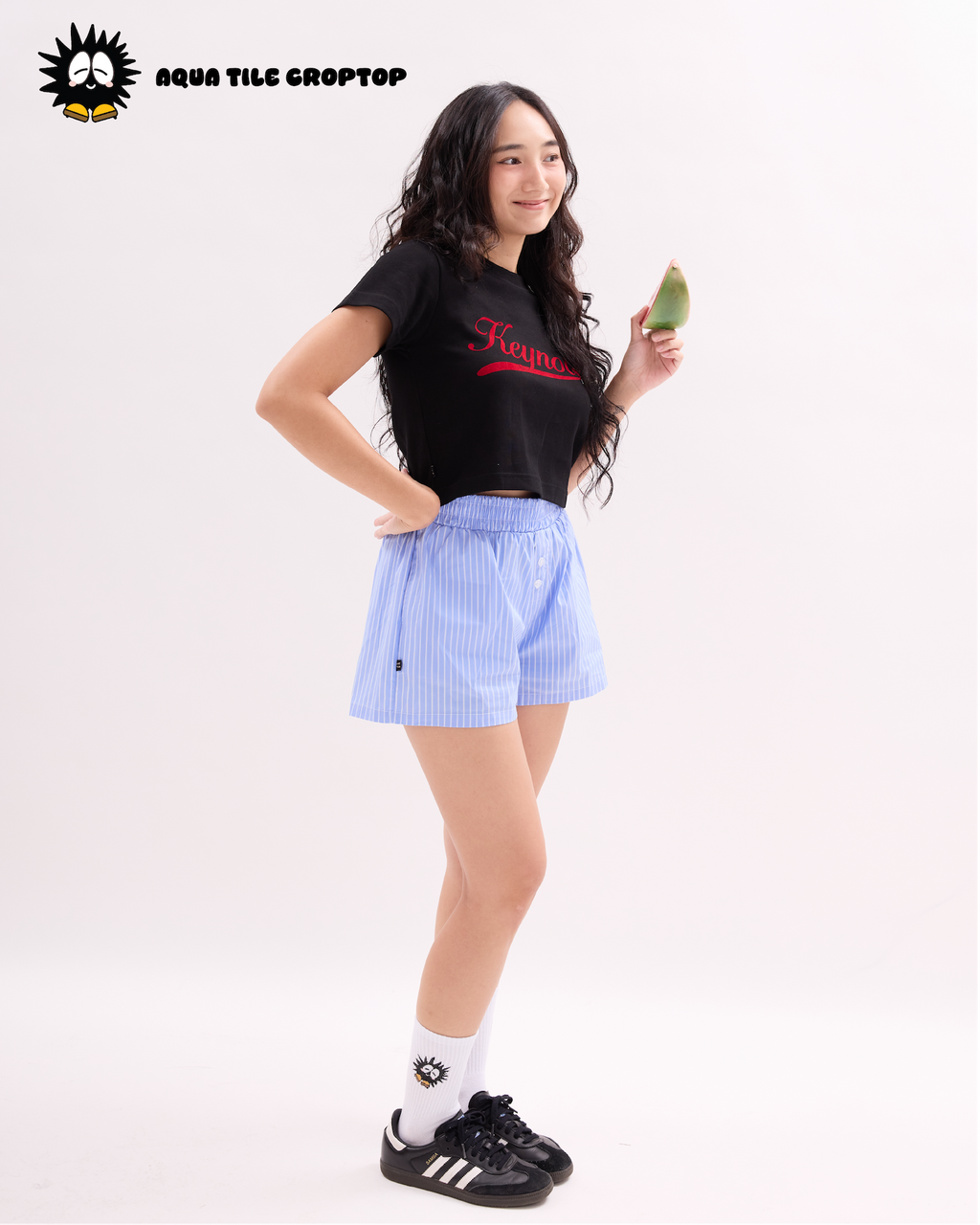 Soda Crop Top Black