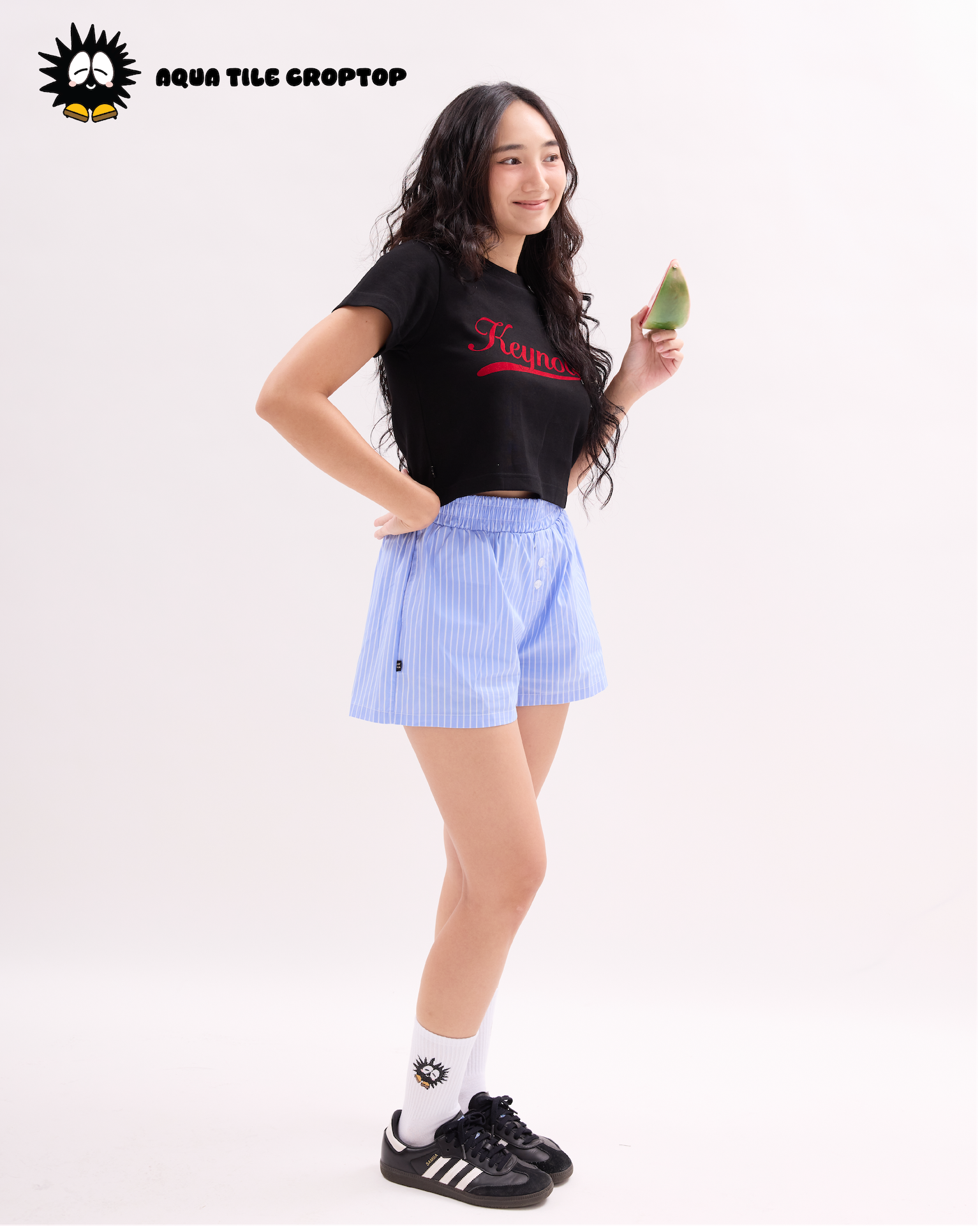 Soda Crop Top Black