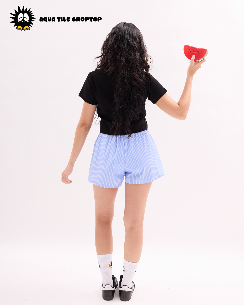 Soda Crop Top Black