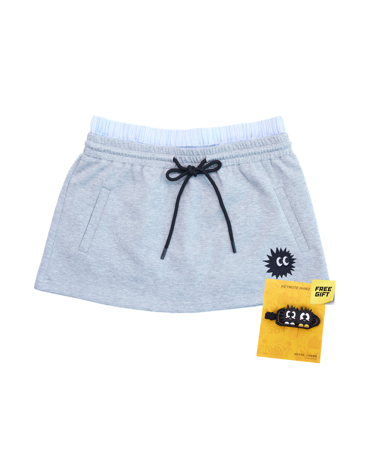 Off-Day Mini Skirt Light Grey