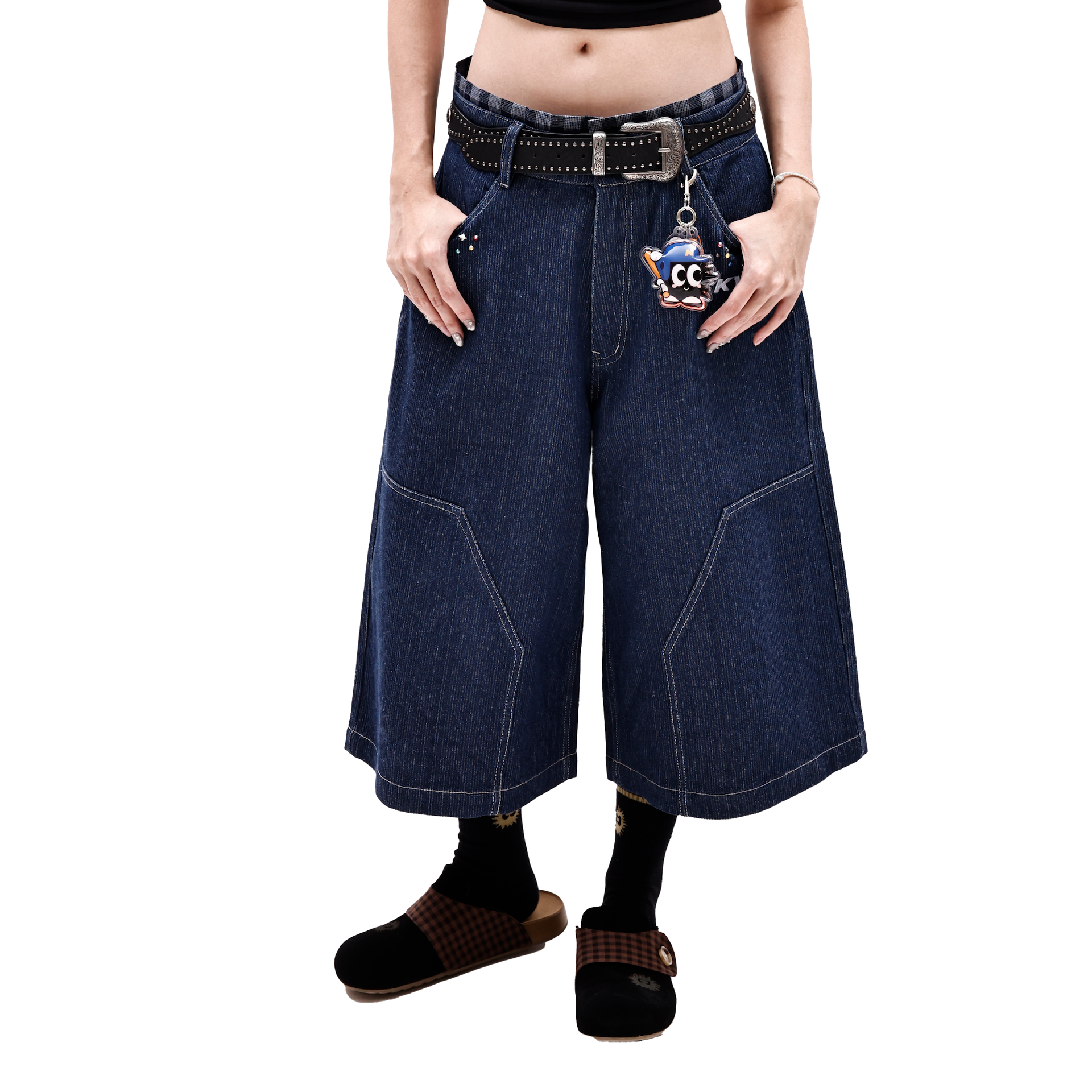 KEYNOTE | Sport Club Denim Jorts Blue - SWAGANZ
