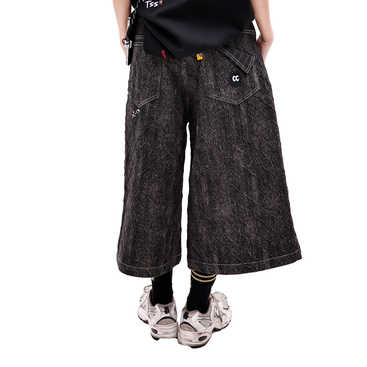 KEYNOTE | Sport Club Denim Jorts Black - SWAGANZ