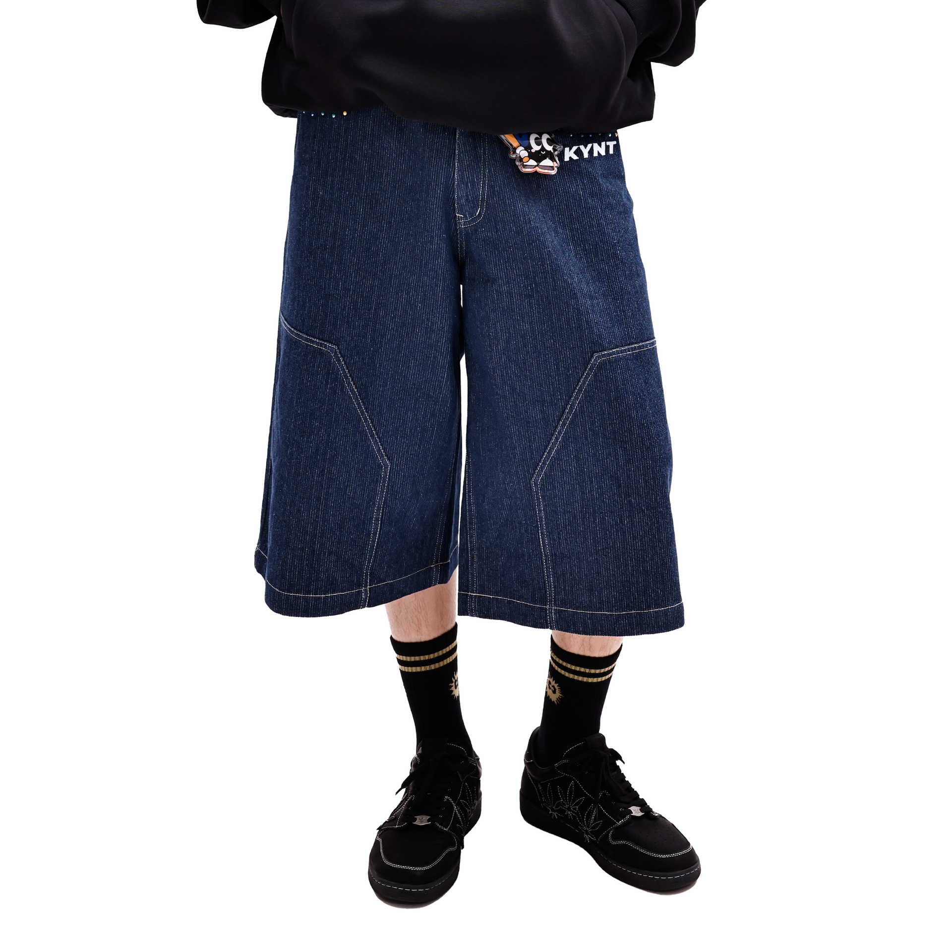 KEYNOTE | Sport Club Denim Jorts Blue - SWAGANZ