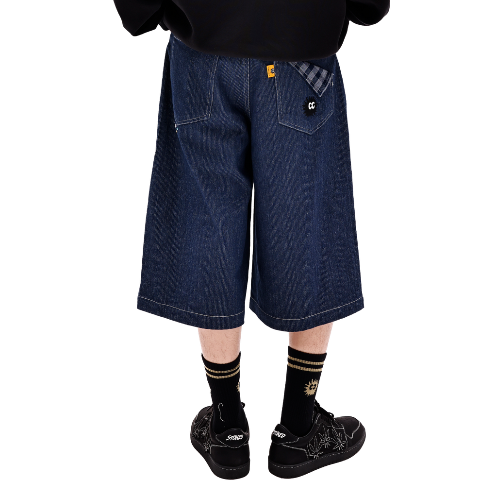 KEYNOTE | Sport Club Denim Jorts Blue - SWAGANZ