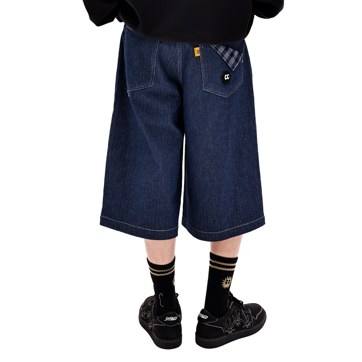 KEYNOTE | Sport Club Denim Jorts Blue - SWAGANZ