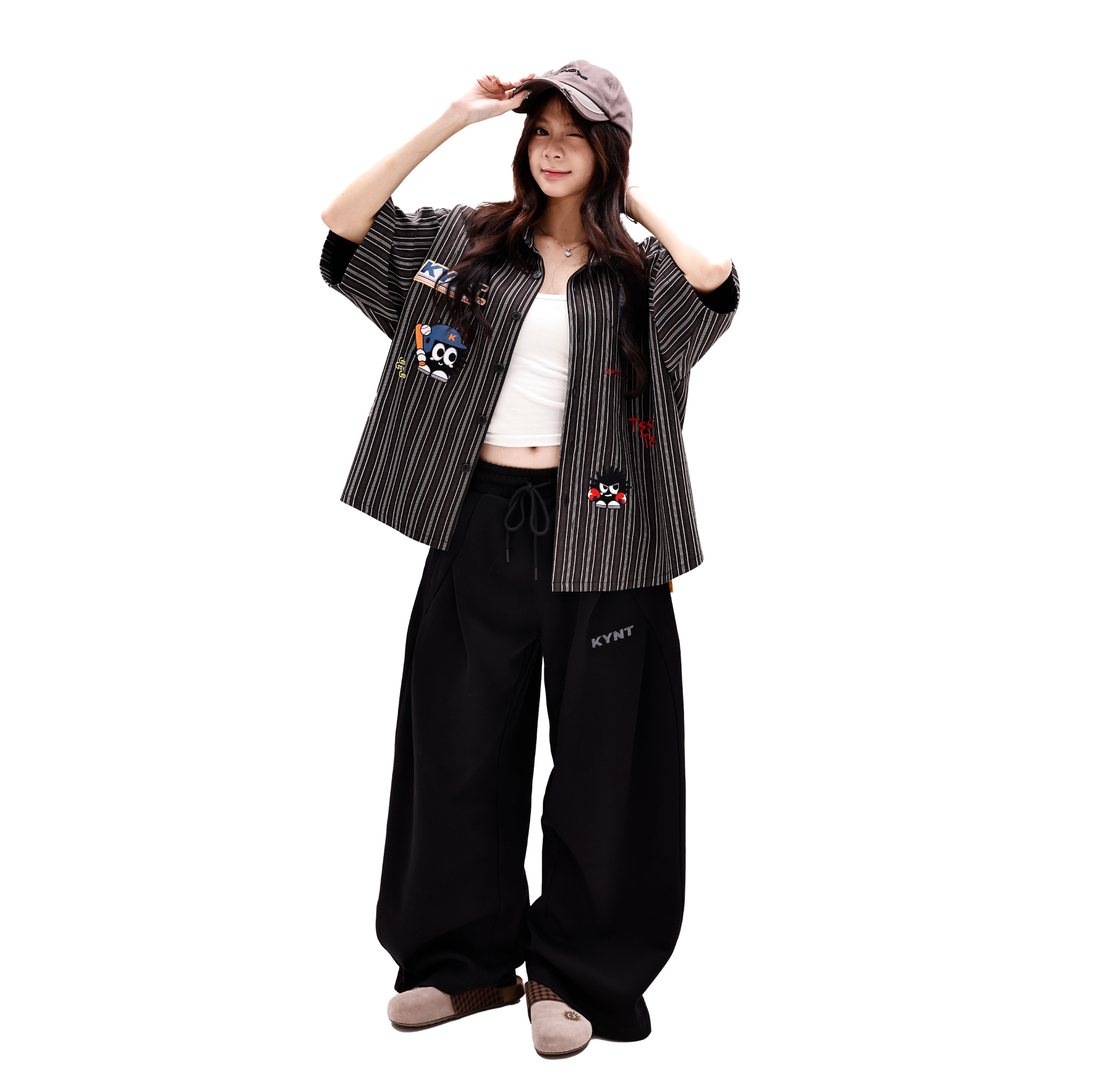 KEYNOTE | Sport Club KiKi Coach Stripe Shirt - SWAGANZ