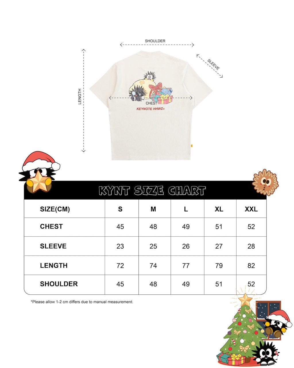 KEYNOTE | Cozy Patchwork Tee Beige - SWAGANZ
