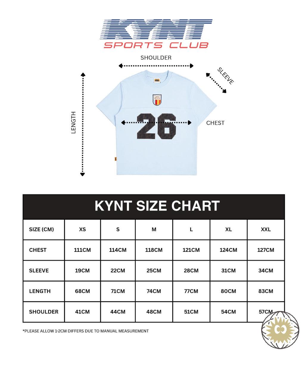 26 T-Shirt Baby Blue
