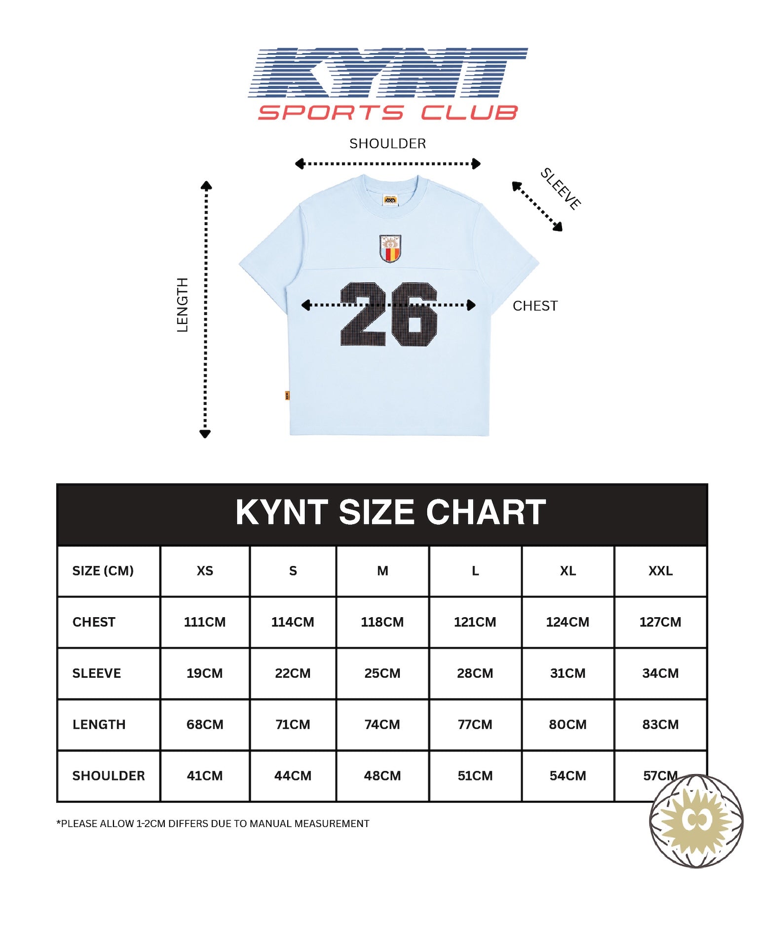 26 T-Shirt Baby Blue