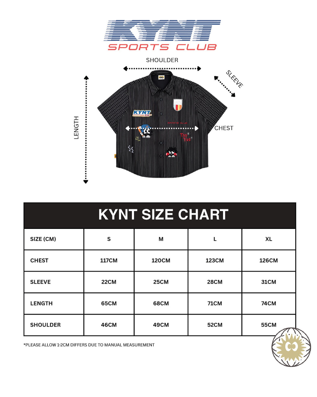 KiKi Coach Stripe Shirt Black