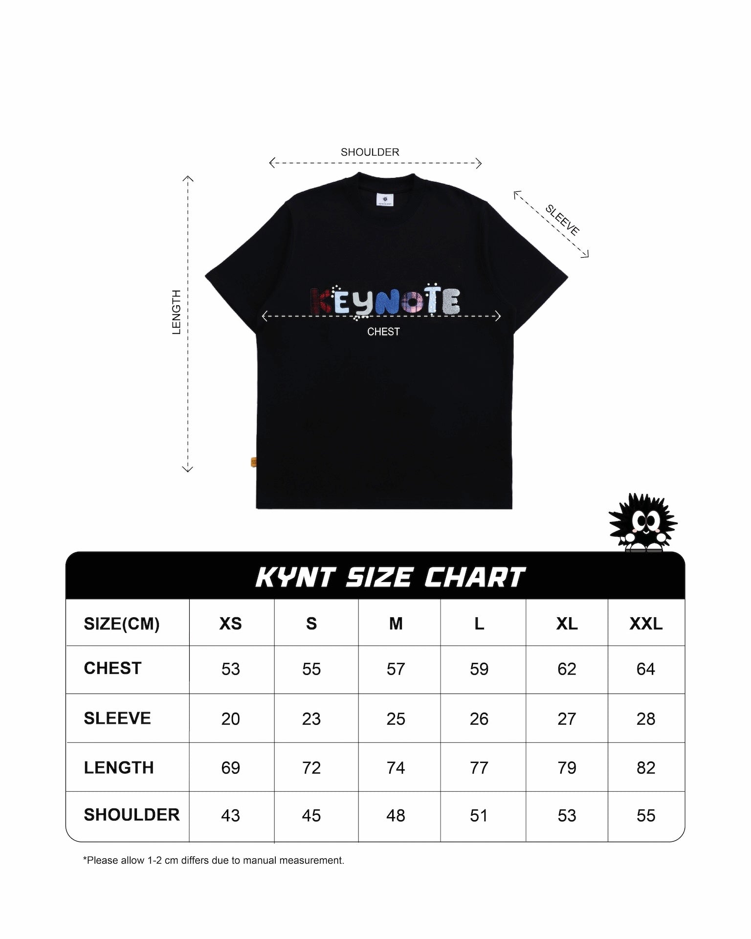 Holiday Patchwork Tee Black