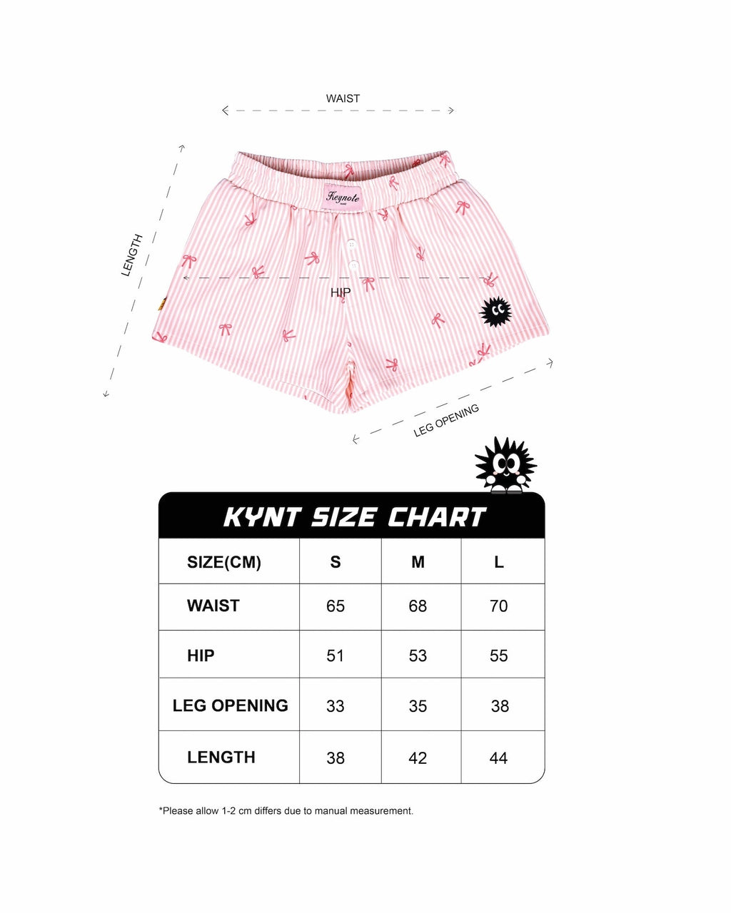 KEYNOTE | Bow Mini Shorts Pink - SWAGANZ