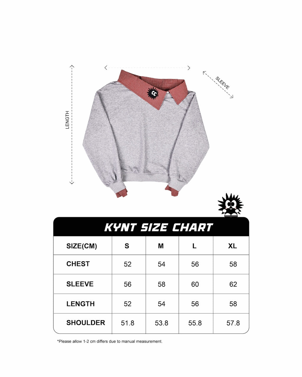 Convertible Zip Polo Tee Grey/Red