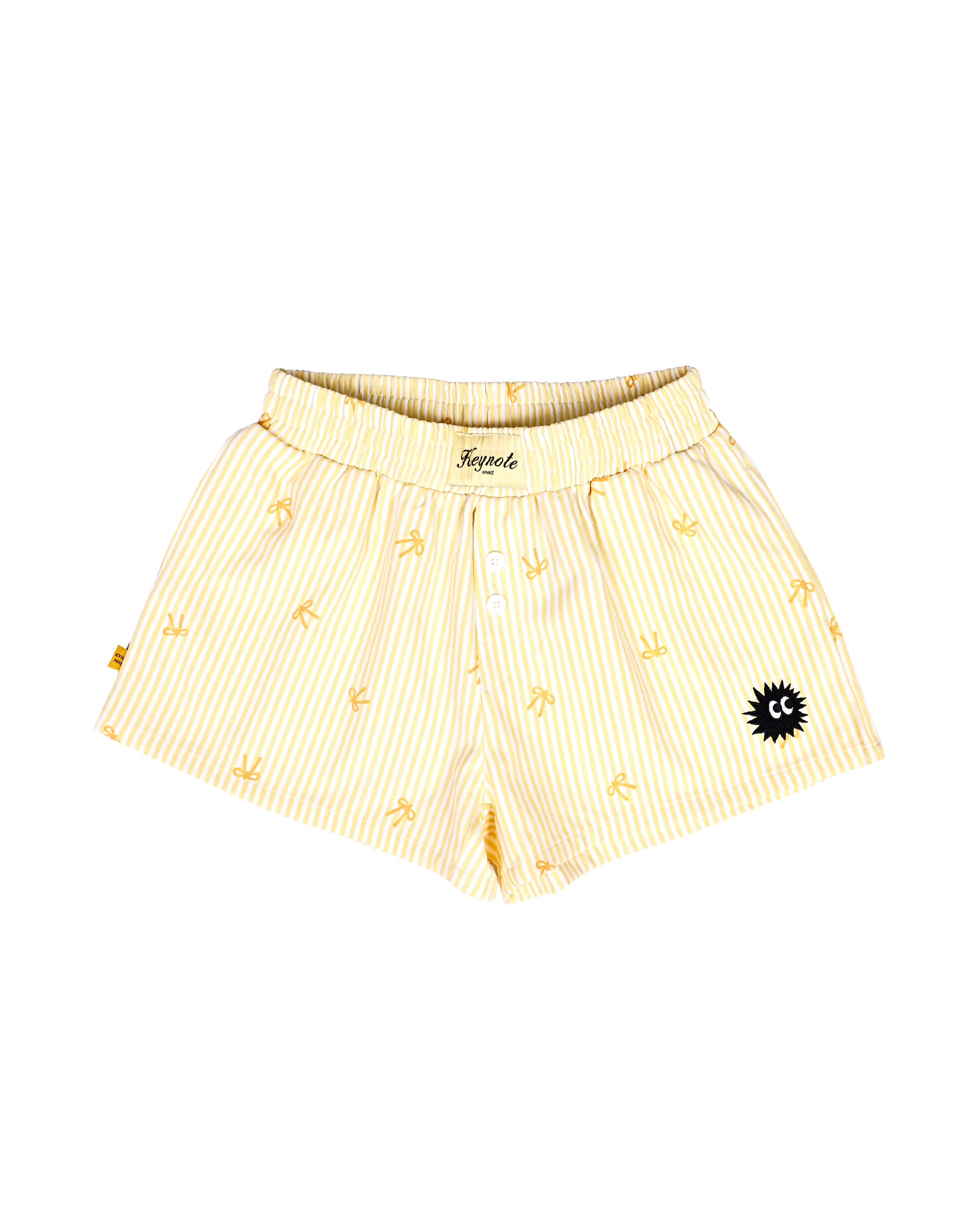 Bow Mini Shorts Yellow