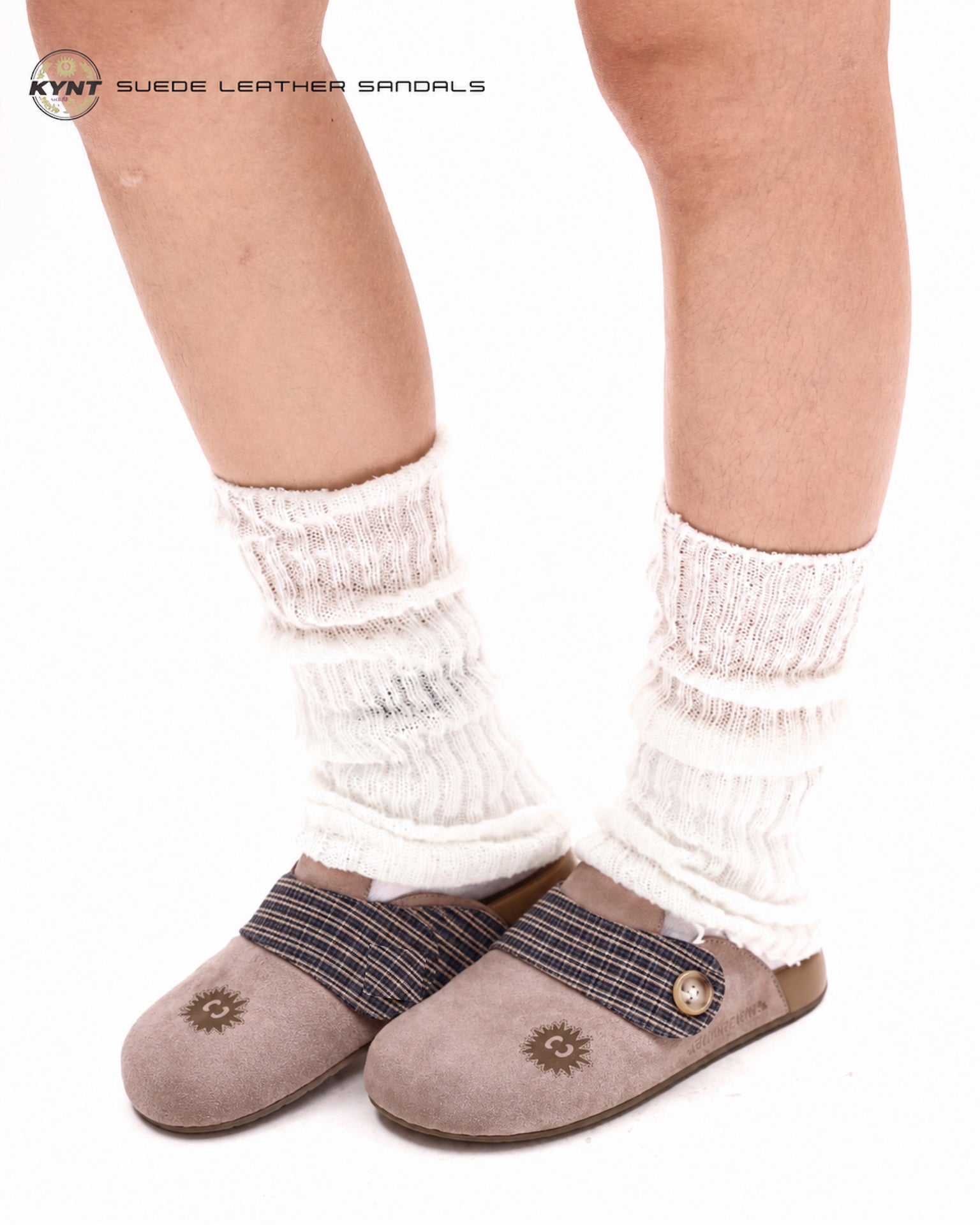 KEYNOTE | Sport Club Suede Leather Sandals - SWAGANZ