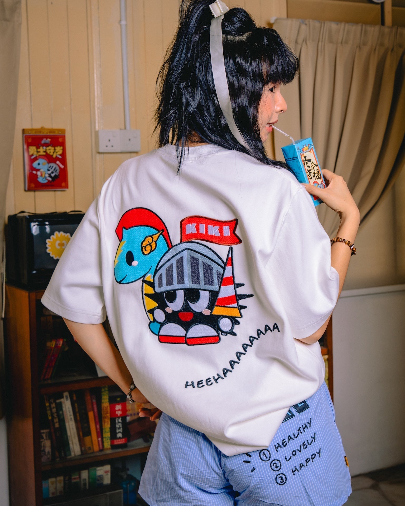 KEYNOTE | Knighty Kiki Tee White - SWAGANZ