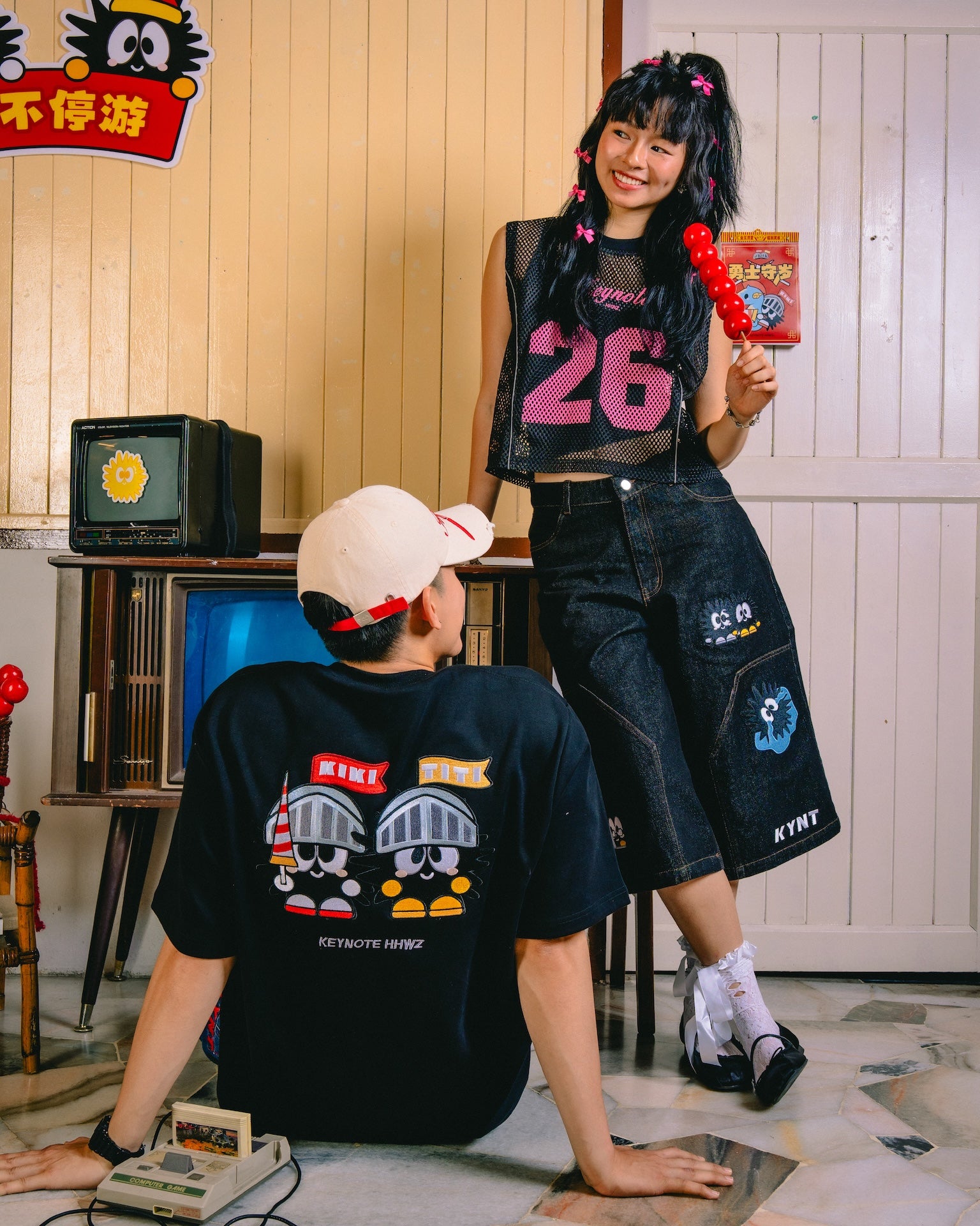 Sleeveless Mesh Crop Top Black