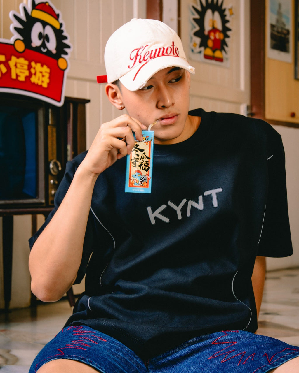 KEYNOTE | Twin Knightmare Tee Black - SWAGANZ
