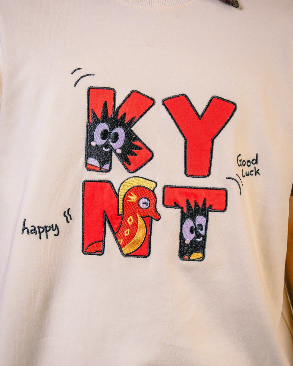 KEYNOTE | CaiShen Logo Tee Cream - SWAGANZ