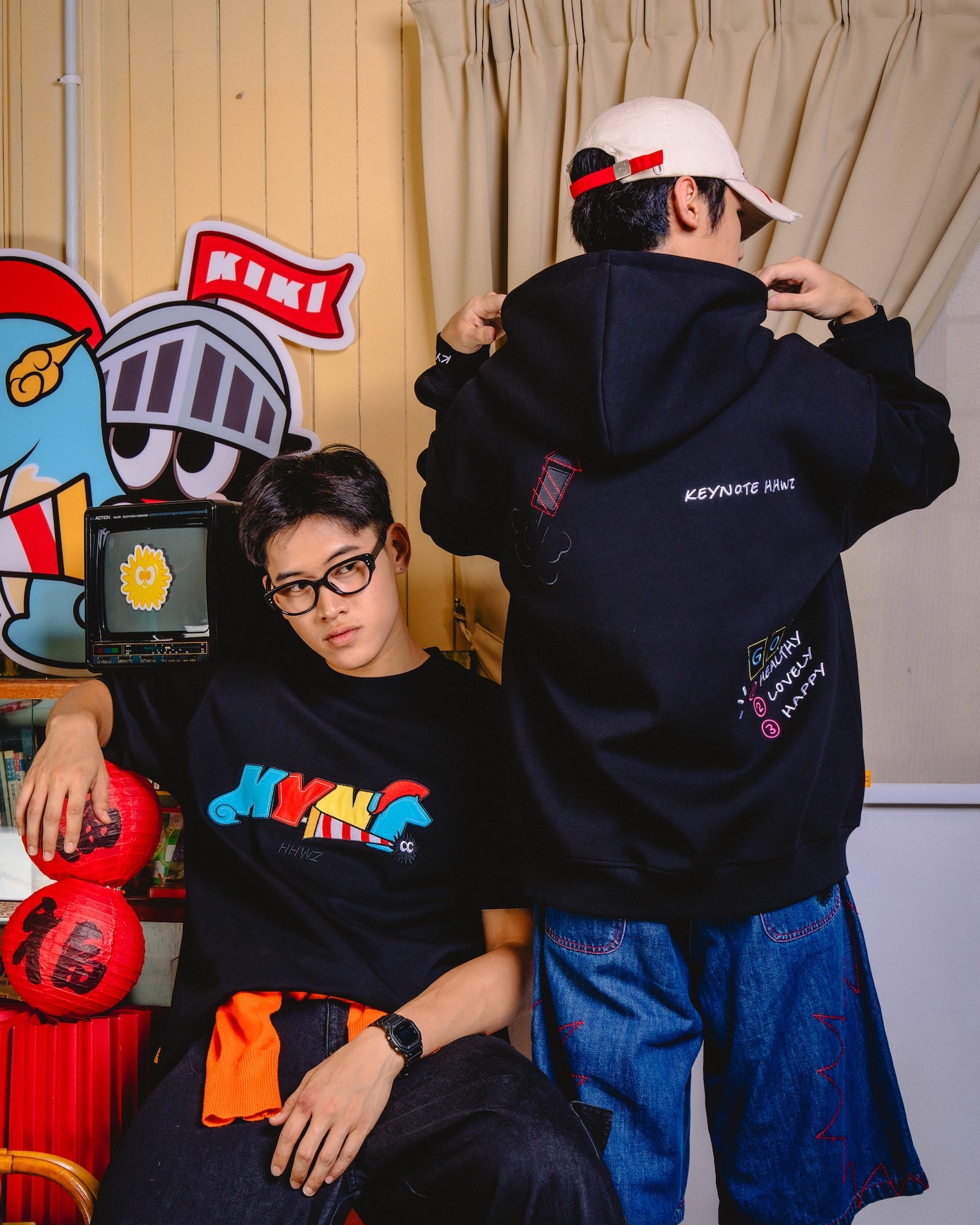 Ki-Goal Pullover Hoodie Black