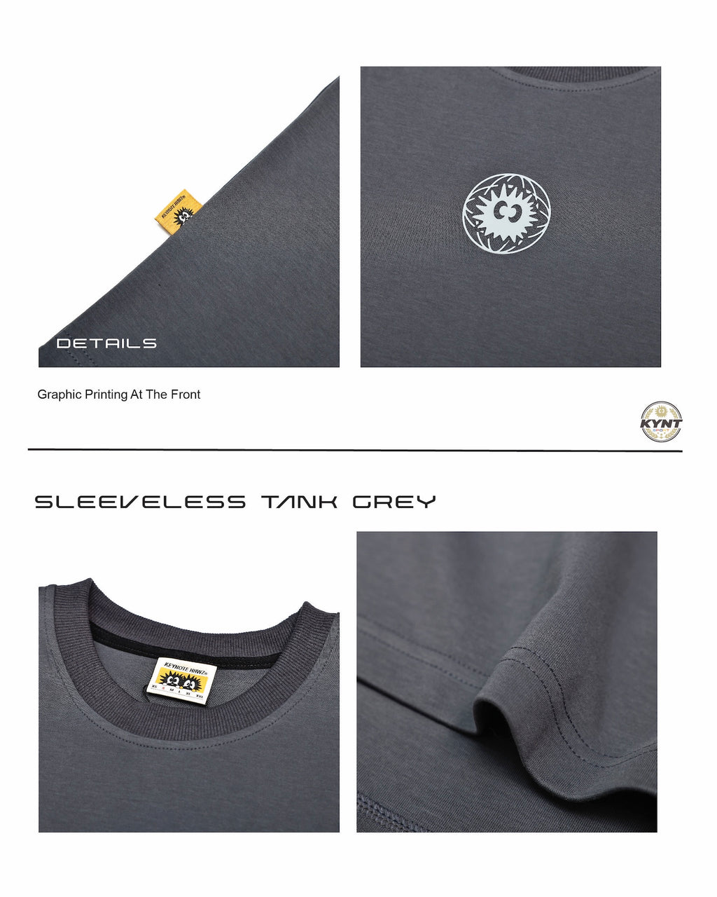 Grey Sleeveless Tank
