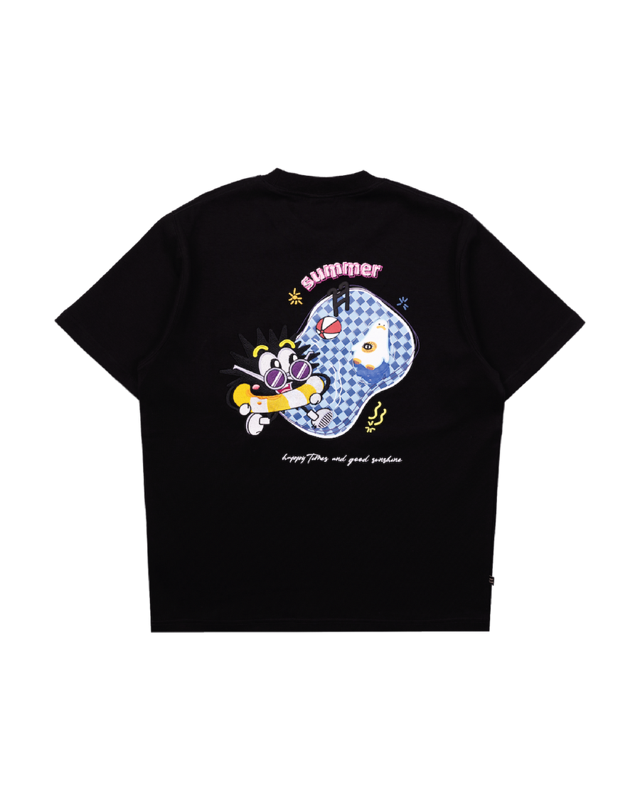 Enjoy The Pool Tee Black
