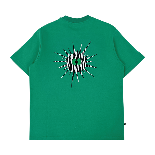 Classic Stripe Logo Tee < Green >