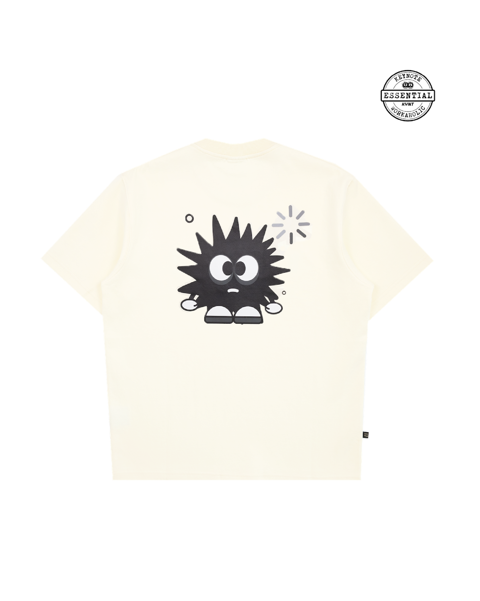 KEYNOTE | Workaholic Messy Tee Cream - SWAGANZ