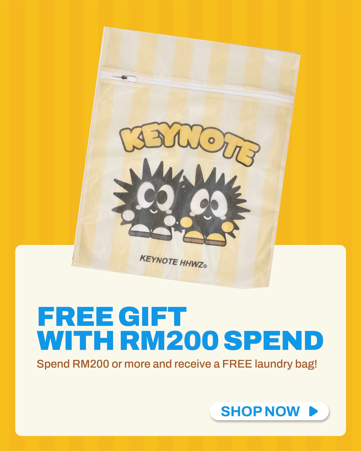 GWP — KEYNOTE Laundry Bag (RM200 Spend)