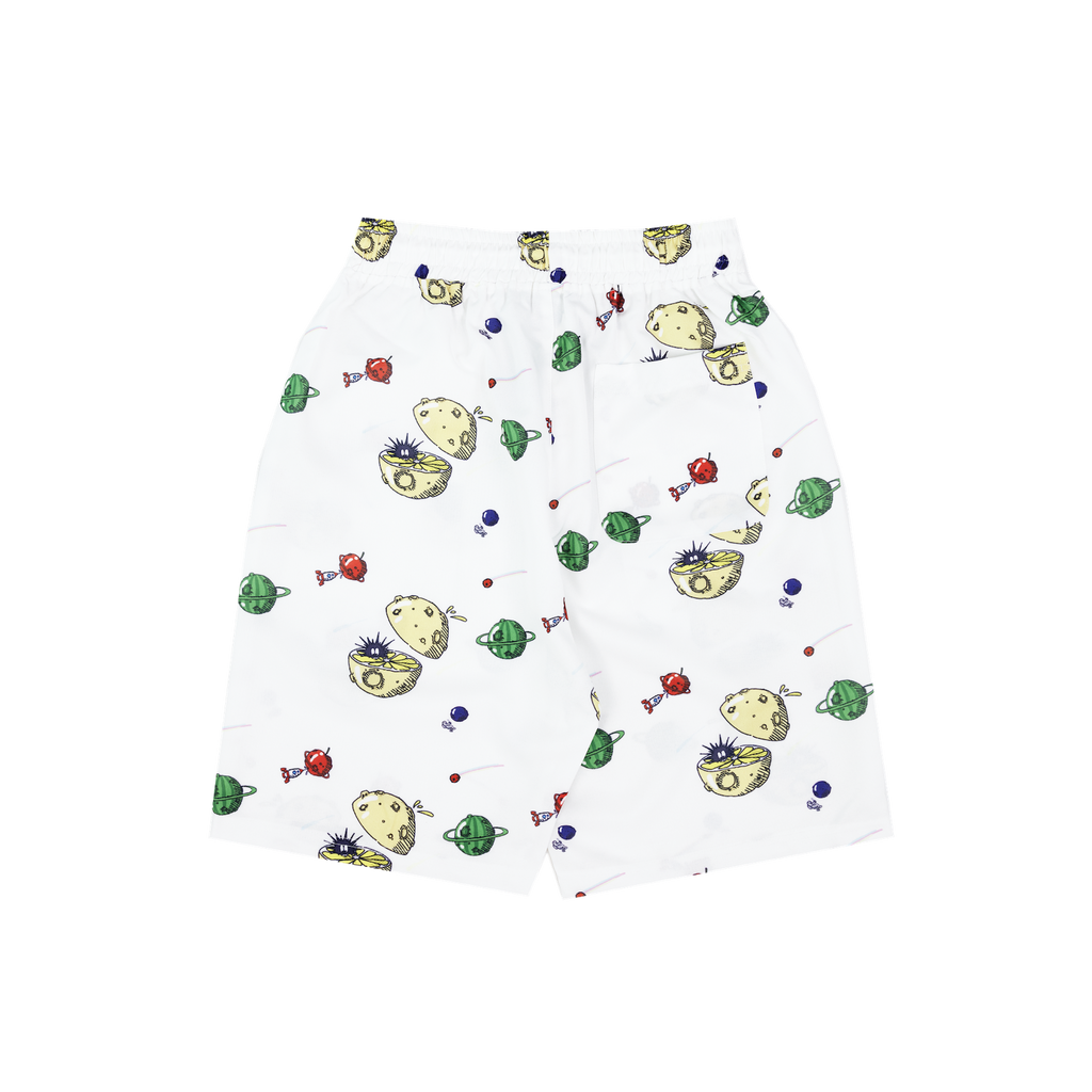 KEYNOTE | Cartoon Patterned Short White - SWAGANZ