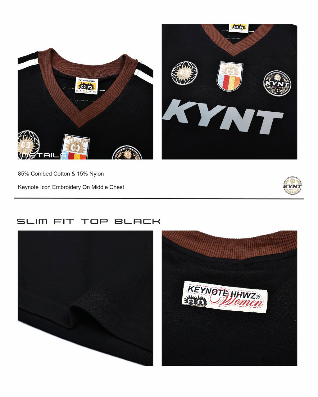 Slim Fit Top Black