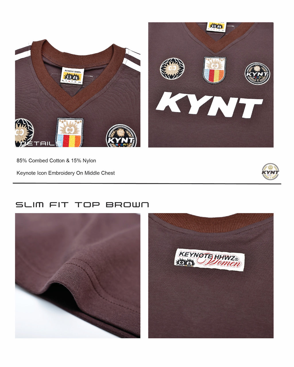 Slim Fit Top Brown