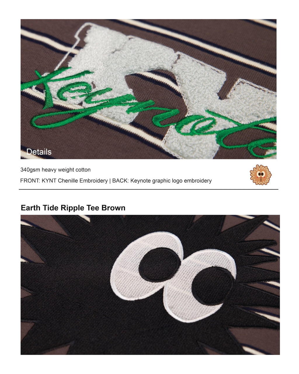 KEYNOTE | Ripple Tee Brown - SWAGANZ
