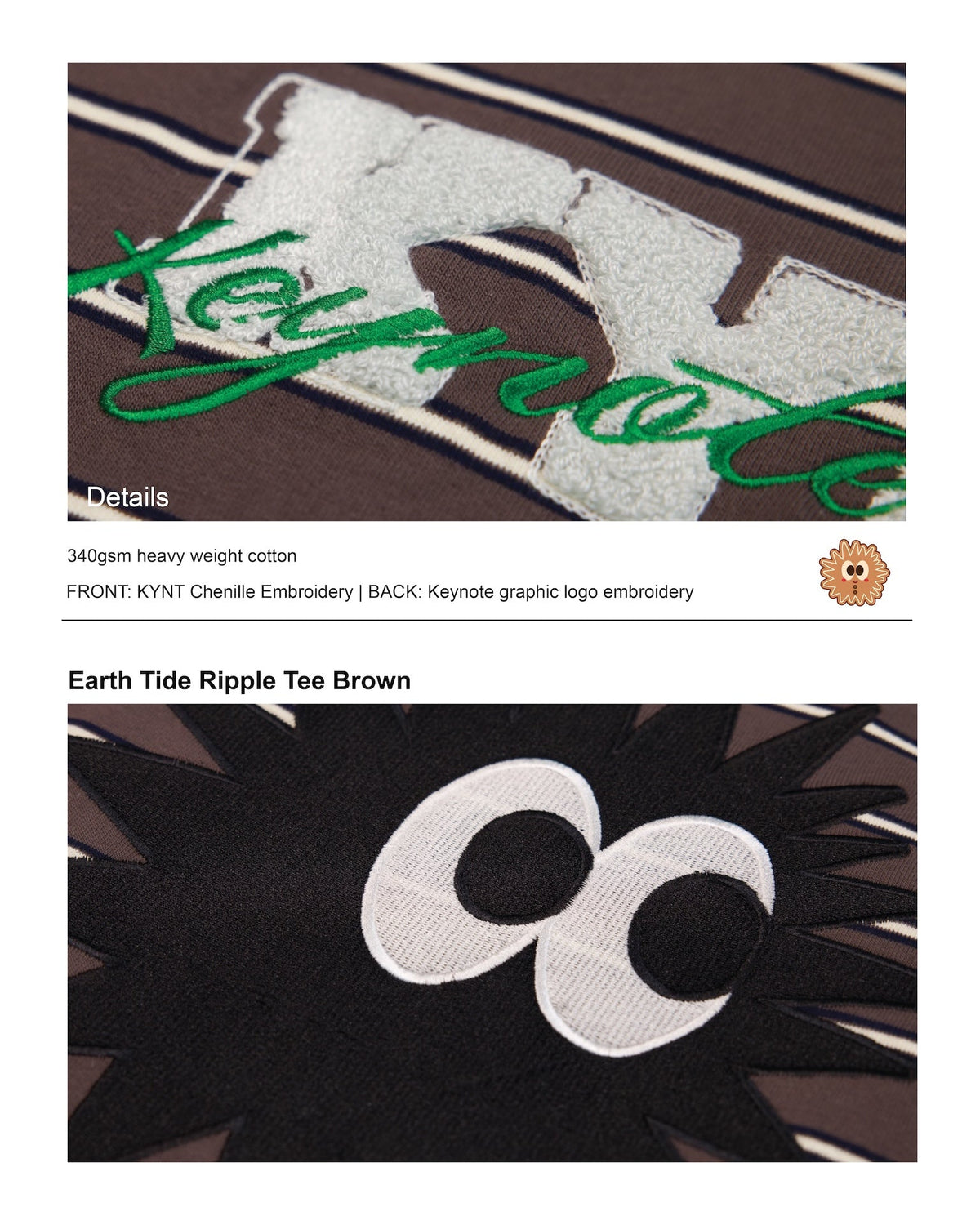 KEYNOTE | Ripple Tee Brown - SWAGANZ