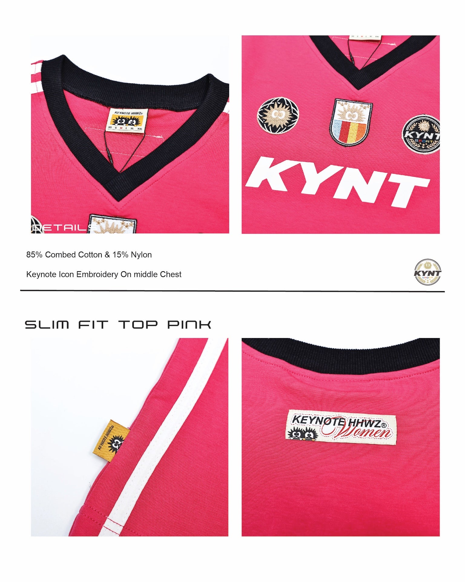 Slim Fit Top Bright Pink
