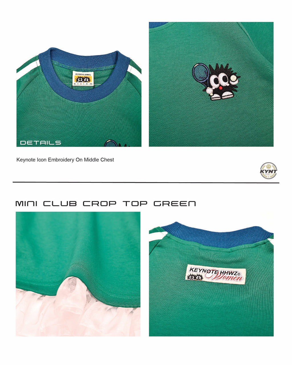 Mini Club Crop Top Green