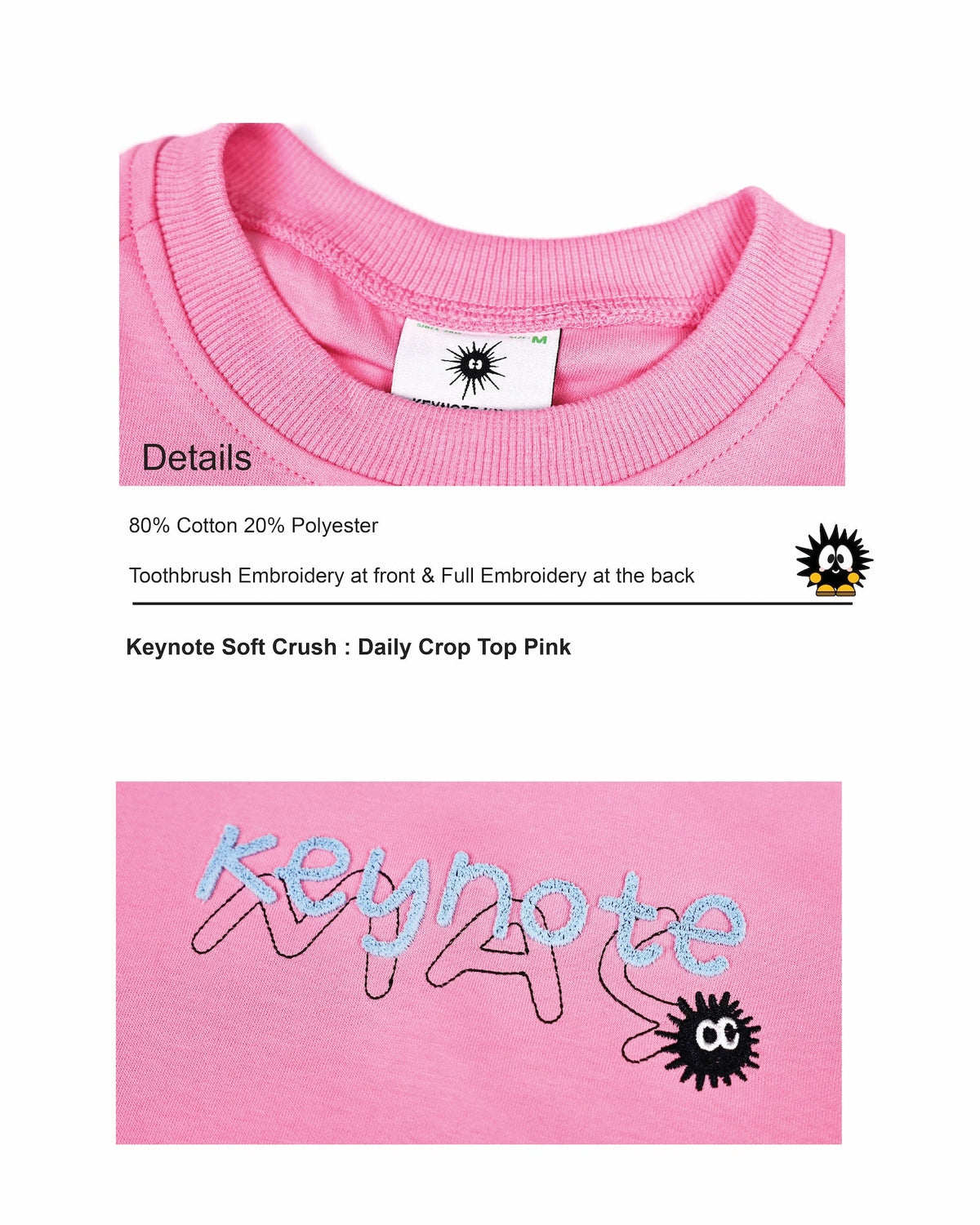 KEYNOTE | Daily Crop Top Pink - SWAGANZ