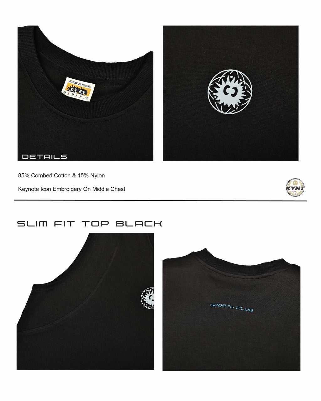Black Sleeveless Tank