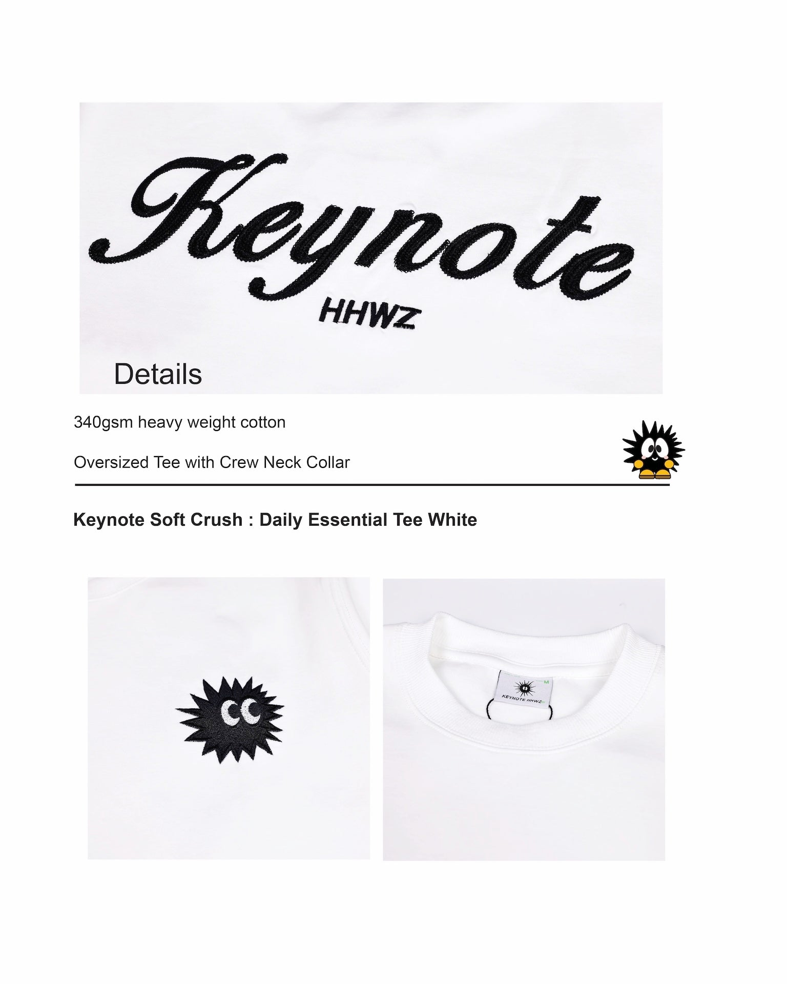 KEYNOTE | Daily Essential Tee White - SWAGANZ